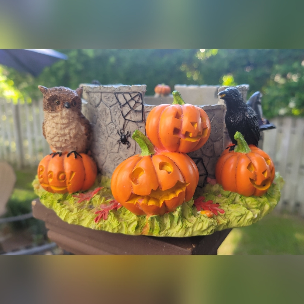 Vintage The White Barn Candle Co. Halloween Candle Holder